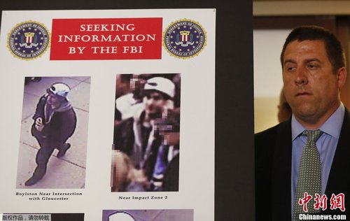 FBI公布波士顿爆炸案嫌犯照片