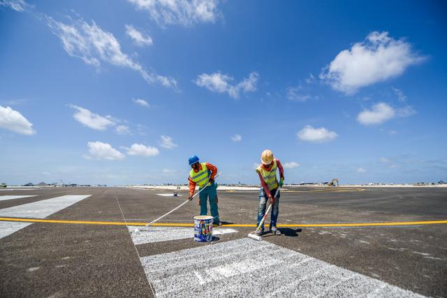 一带一路重点工程马尔代夫机场新跑道试飞成功马累首迎空客a380