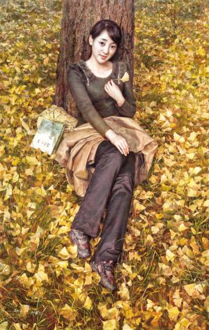 《银杏叶上的思念》李哲进
