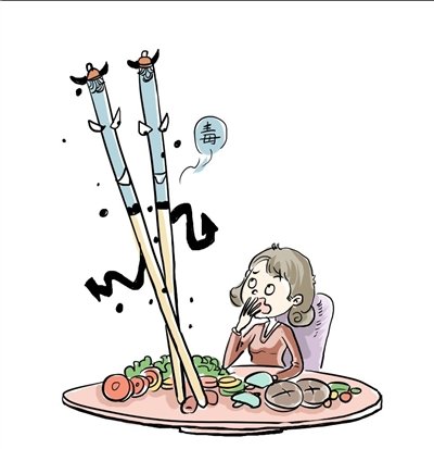 竹木筷子多涂漆裸筷不如生漆竹筷