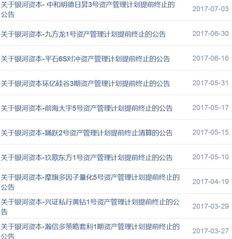 银河资本半年内22只产品清盘 新品发行和操作恐陷入两难
