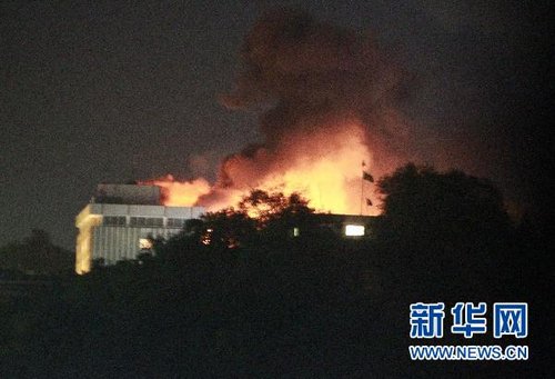 阿富汗首都洲际酒店遭袭击 武装分子发射火箭