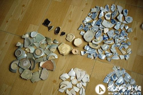 鄱阳湖老爷庙水域发现大量明代中晚期青花瓷片