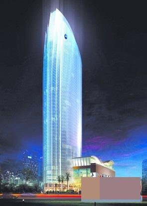 万邦中心超国际金融中心成青岛第一高楼图