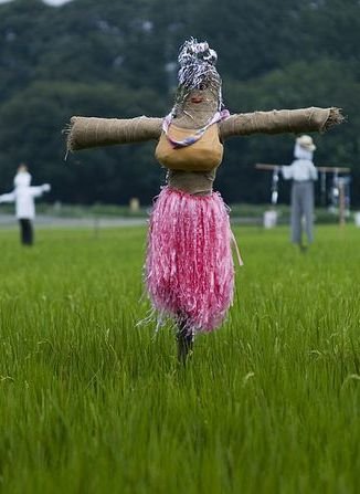 各地美丽的"稻草人"(组图)