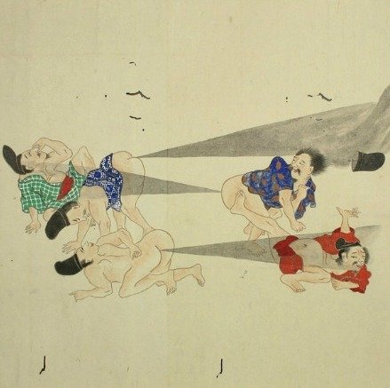 日本古代重口味画卷:用放屁打仗(组图)
