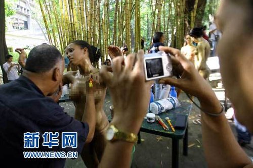 委内瑞拉举办第五届国际<em>人体艺术展</em>_财经_腾