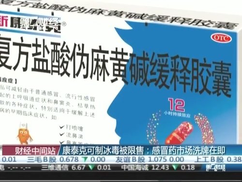 康泰克可制冰毒被限售:感冒药市场洗牌在即(图)_财经_腾讯网