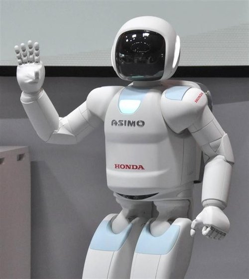 日科学未来馆向公众展出智能机器人ASIMO