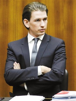 奥地利外长是帅哥