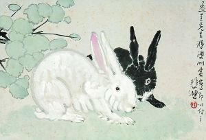徐悲鸿赠送知己画作亮相 书画鉴定家启功题签