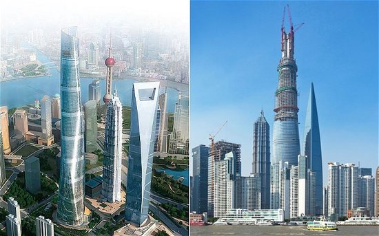 上海中心大厦明封顶 摩天楼逆势而起_财经_腾讯网
