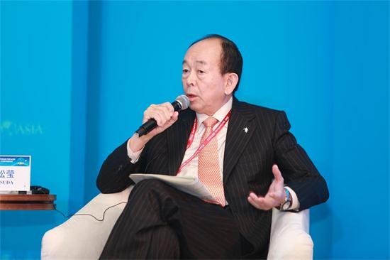 图文:三井物产株式会社会长、日本贸易会会长