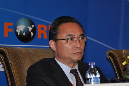 图文:谢庚在专题会场四