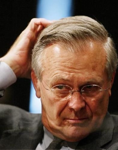 美国前国防部长唐纳德·拉姆斯菲尔德(donald rumsfeld)日前对