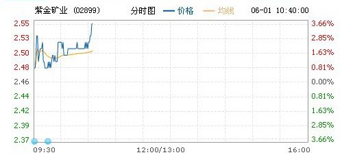 紫金矿业大涨近4% 11亿掘金澳洲收购诺顿金田