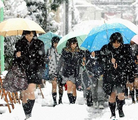 揭秘日本女生冬天穿短裙为何不怕冷[组图]