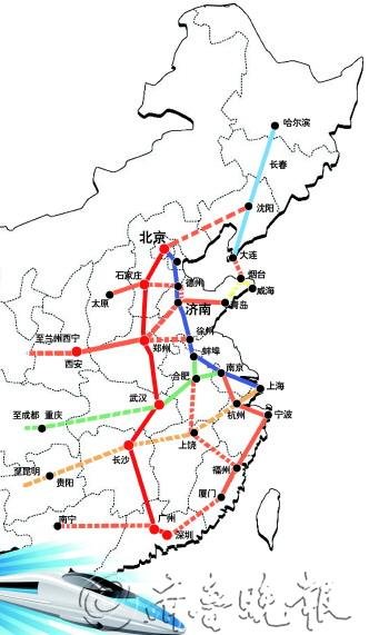 通过京沈,哈大高铁 未来连通东北三省   济南曾于2008年12月底开行图片
