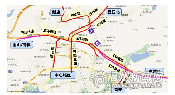 福州火车站北广场明日启用 5条快速路线公布图片