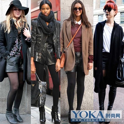 爱上摇滚范儿 <em>皮短裤</em>彰显大女人英姿_大闽网_
