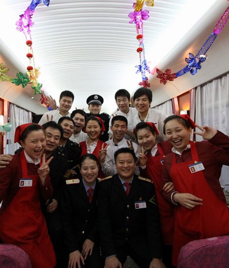 除夕：35名乘务员陪伴着24名旅客 向着北京出发