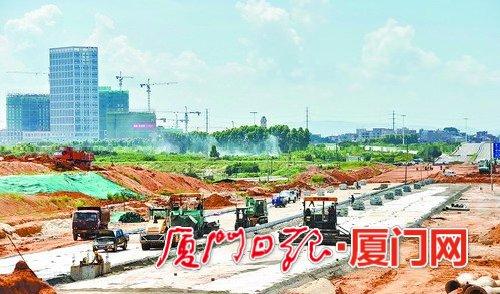 翔安西路月底将全线贯通 主路将建成双向六车道