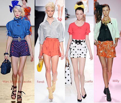 <em>高腰短裤</em>T台大热 日常生活怎么穿_大闽网_腾讯