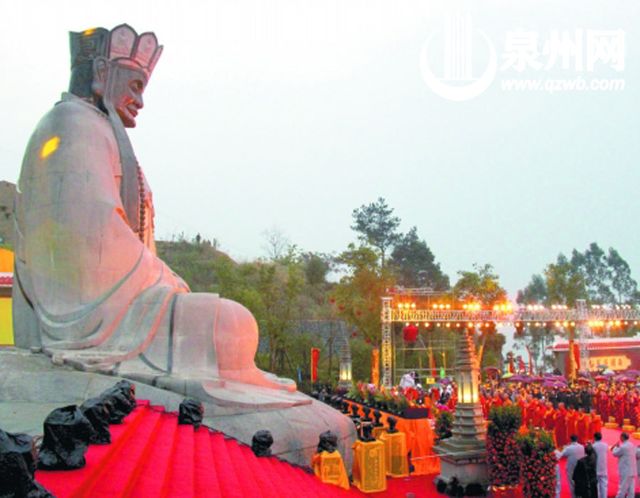 国内最大清水祖师雕像在安溪落成 历时三年雕成