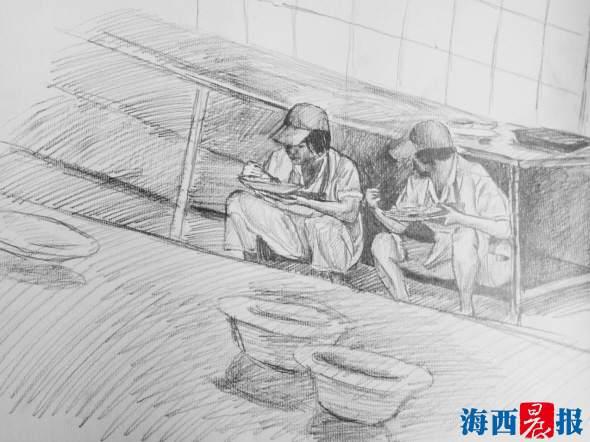 闽南师范学生原创手绘致食堂师傅 引起校友共鸣