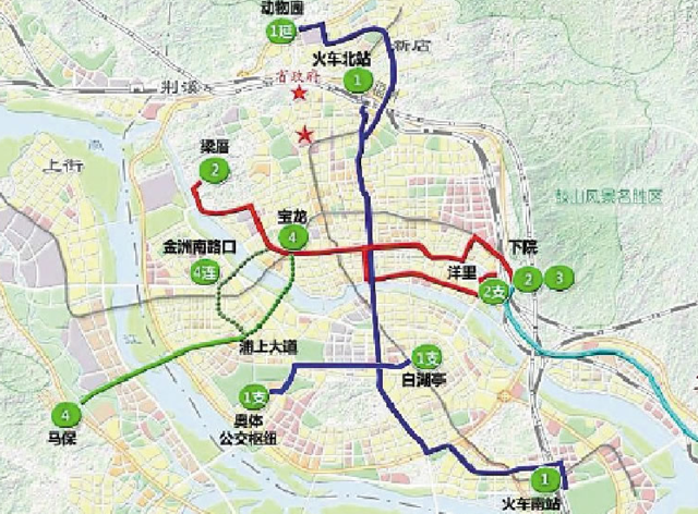 福州brt四条线路规划图出炉 先建3条线路33公里