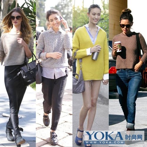<em>冬季</em>搭配 众明星<em>毛衣穿</em>搭粗针棒针各有所爱_大