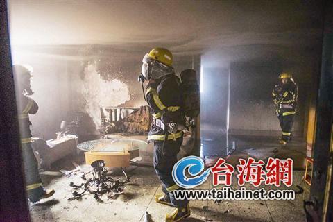 漳州一套房发生火灾 疑因租户电水壶烧干起火