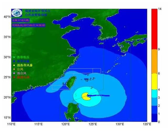 预警升级“天鸽”靠近 福建将降温降雨