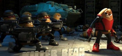 流畅的2D横版跑酷射击游戏 豆豆杀手