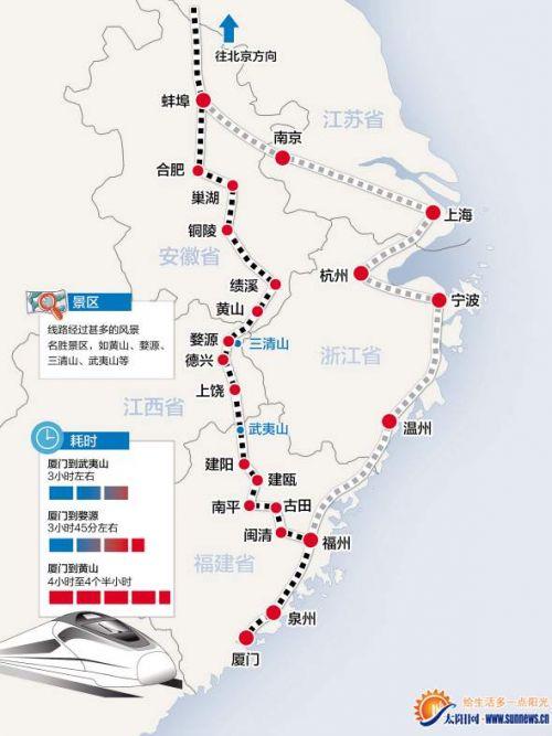 合福铁路全线铺轨完工 厦门到北京仅9个多小时
