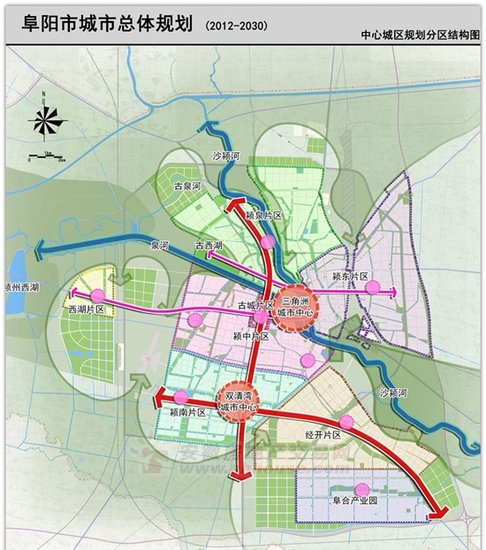 阜阳市三区五县区域形态被打破 阜城被分6片