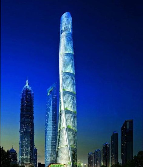 最新中国大陆高楼前五名 只有更高 没有最高_
