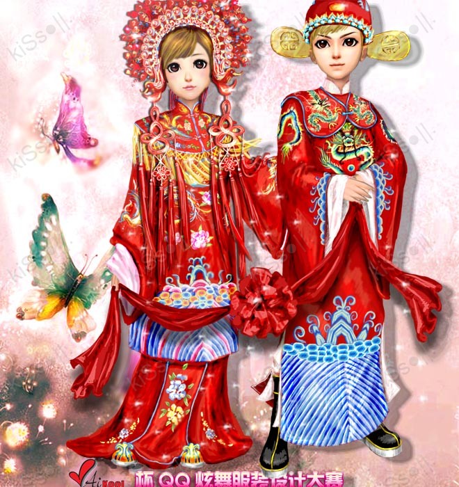 中国风的结婚礼服 炫舞玩家kiSs的作品