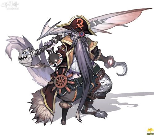 《永恒之塔》韩版钢胡须海盗团套装原画