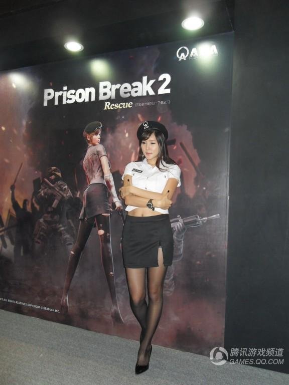 Gstar展Showgirl:战地之王黑丝袜美女