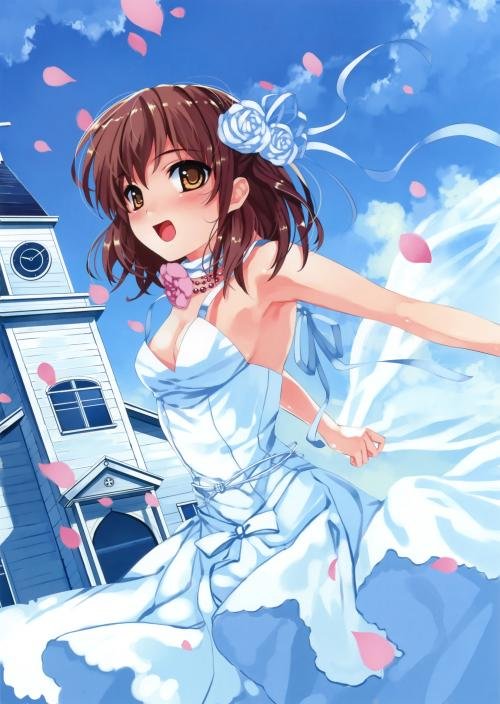 少女美女生图选:动画(离地平线有多远)左眉高眉右低动漫图片