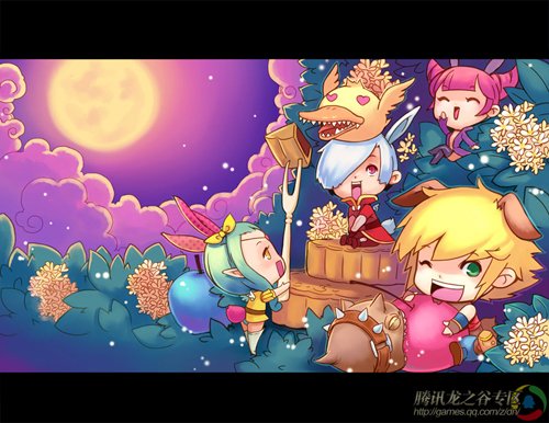 龙之谷手绘星座月画九月处女座:花好月圆获奖