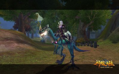 神魔大陆浮空基地恐龙坐骑现身