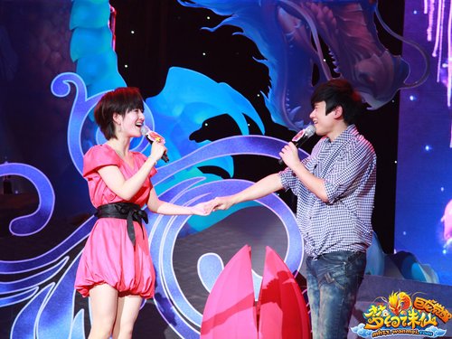 张杰谢娜现场派对合唱梦幻诛仙主题曲 _游戏_