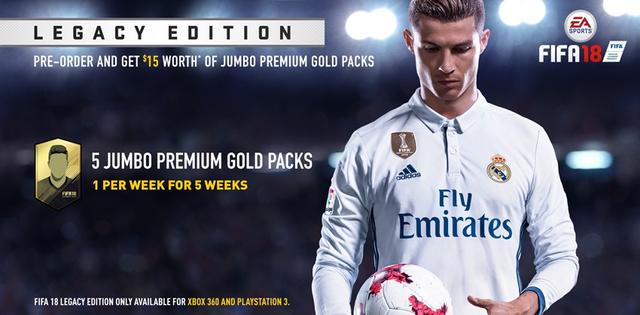 《FIFA 18》公布皇马C罗代言 9月底上市登陆