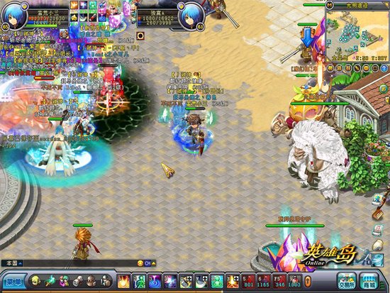 奋力厮杀 英雄岛光明团战火爆激情中