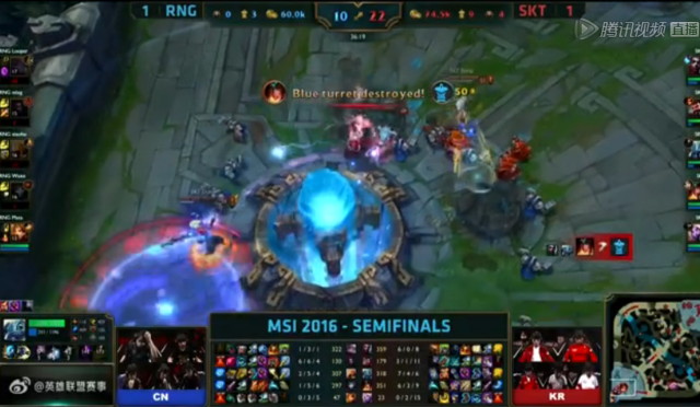 季中淘汰赛第三场RNGvsSKT:Faker再下一城