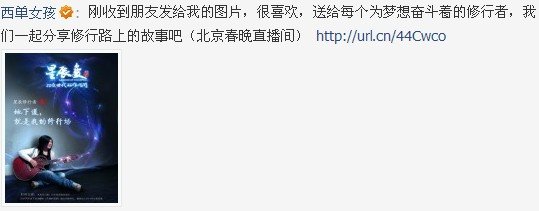网友细数春晚软广告 西单女孩代言上榜