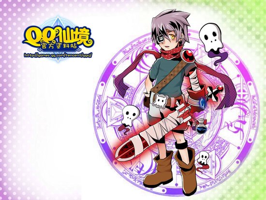 萌系男的战斗 《QQ仙境》斗魂壁纸