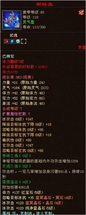 顶变金刚5体四属性攻击EM装备评分15W+